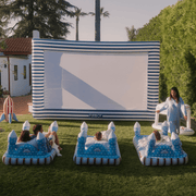 Red, White & Blue Kids Castle Sleepover Bed - 4th of July Air Mattress